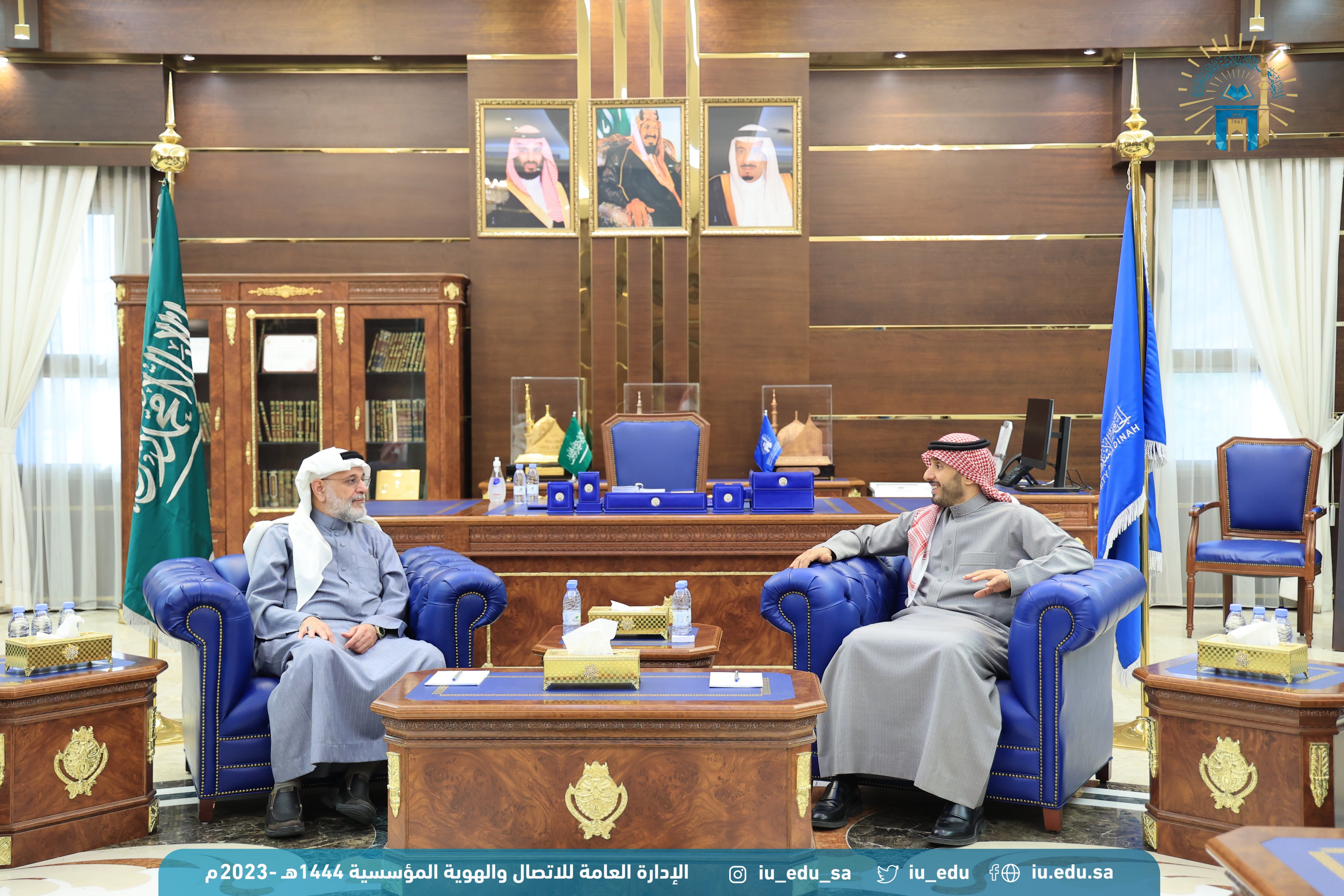 سمو رئيس الجامعة يستقبل سعادة رئيس جامعة الطائف 